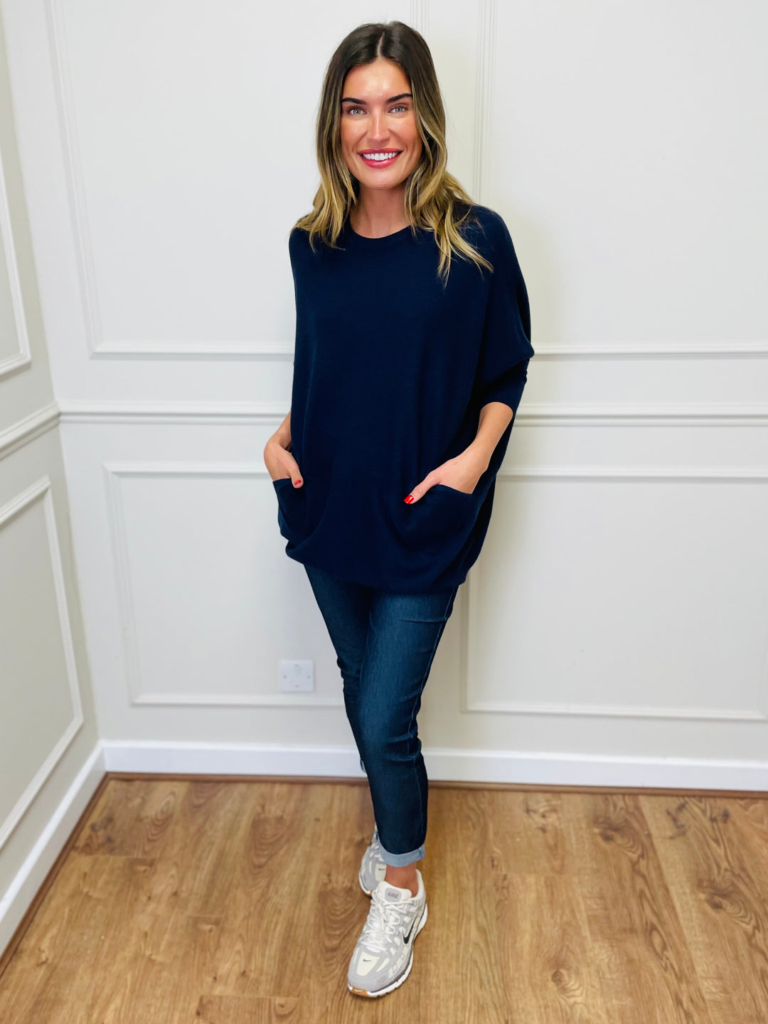 "MOLLY" Super Soft Jumper-Navy