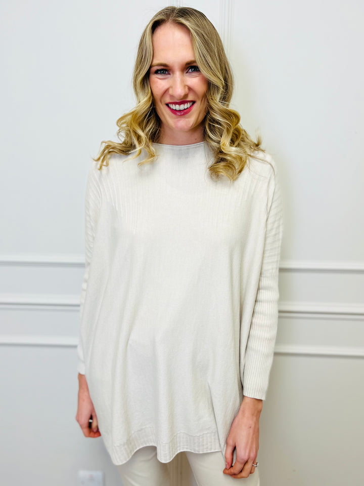 "JESSIE" Basic Soft Jumper-Cream