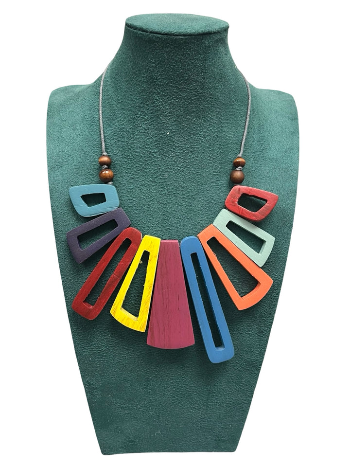 Short Statement Necklace-Multicolour