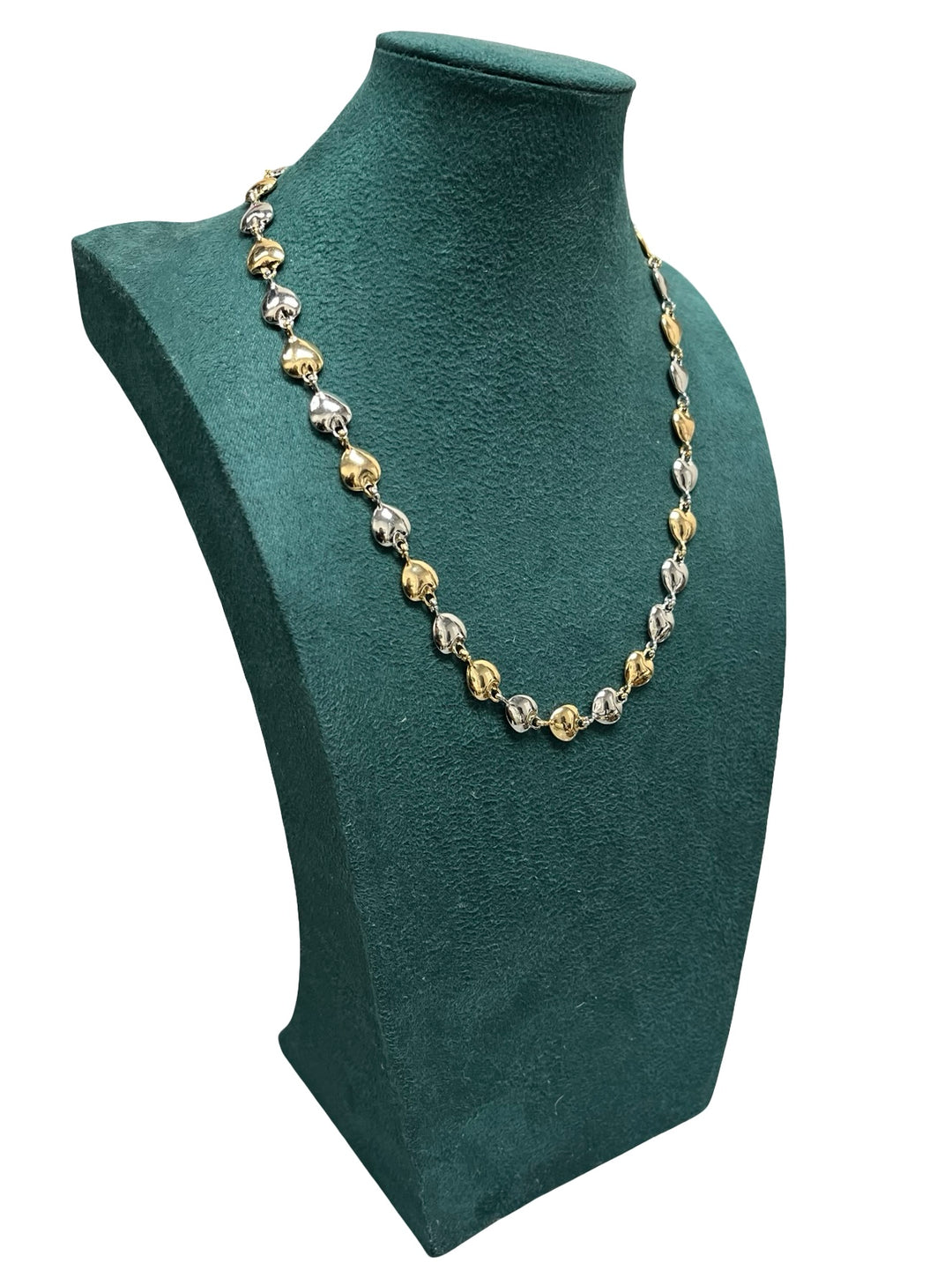 Silver & Gold Short Statement Necklace