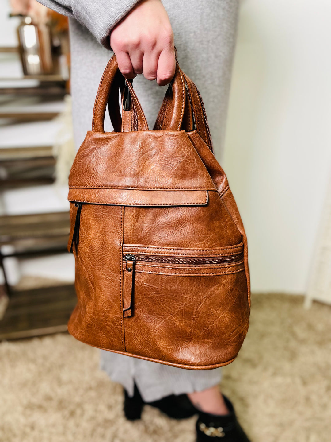 "BERNY" Rucksack-Tan