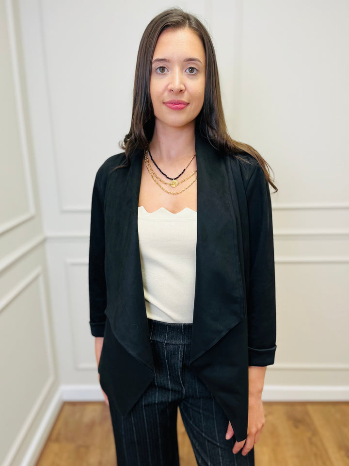 "CROSBY" Short Jacket-Black