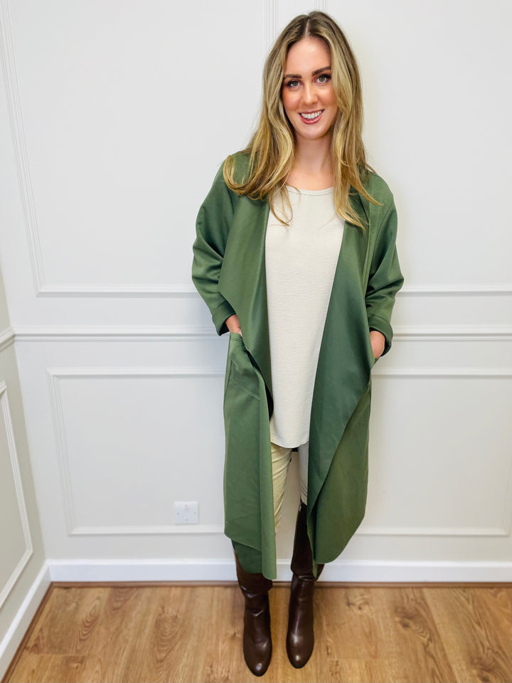 "ELAINE” Waterfall Jacket-Green