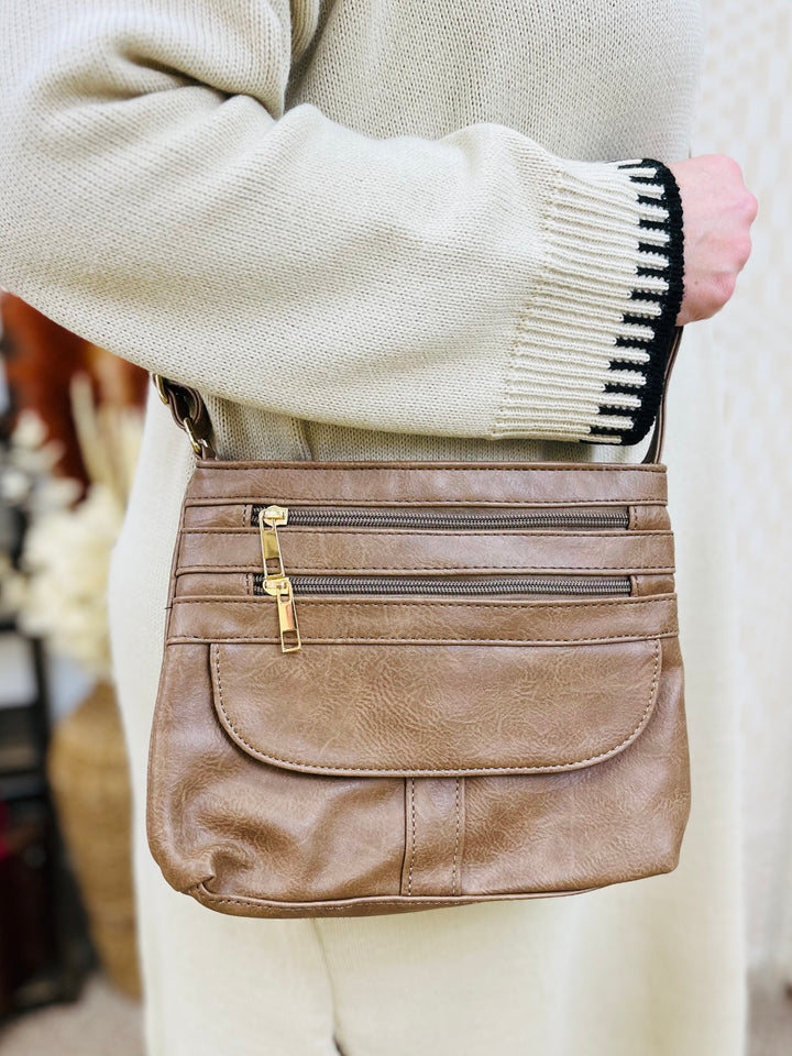 Crossbody Handbag-Mocha