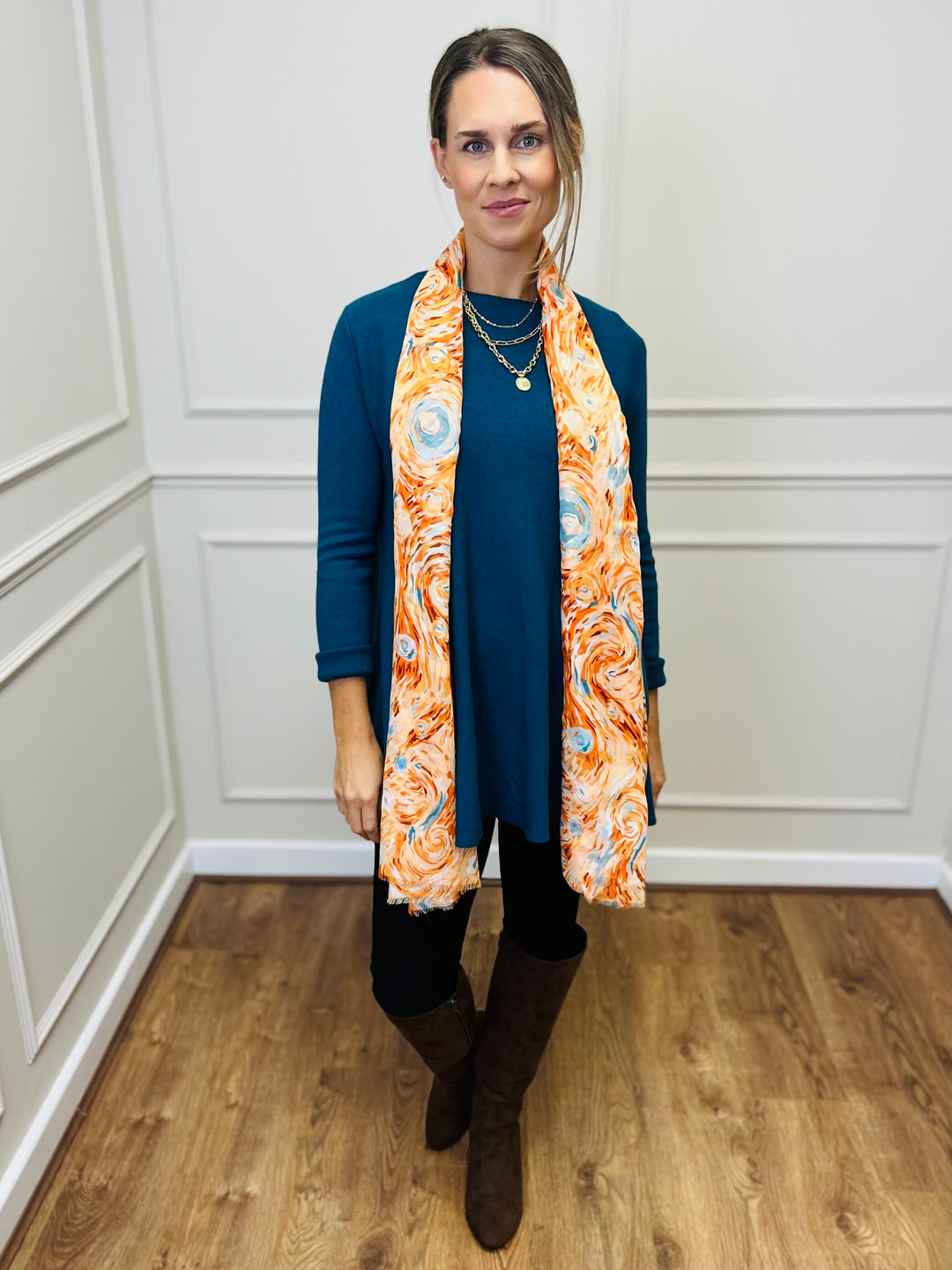 "HARRIET" Basic Soft Jumper-Teal