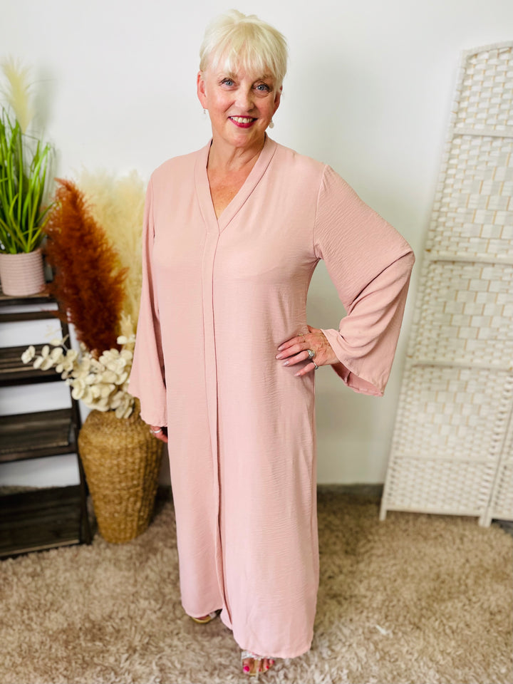 "ATHENA" Maxi Dress-Blush Pink