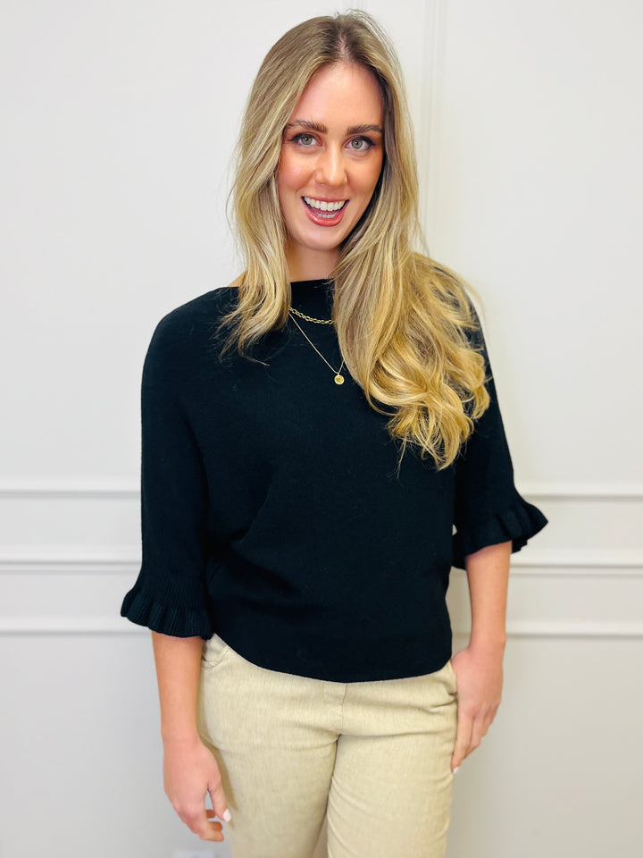 "FIONA" Soft Jumper-Black