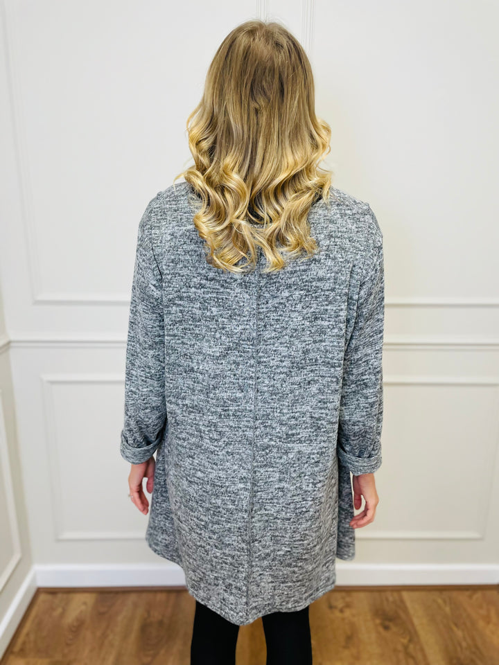 "BIANCA" Tunic With Complimentary Scarf-Silver