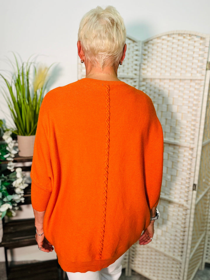 "MOLLY" Super Soft Jumper-Orange