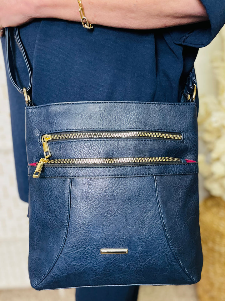 No.5 Crossbody Handbag-Navy