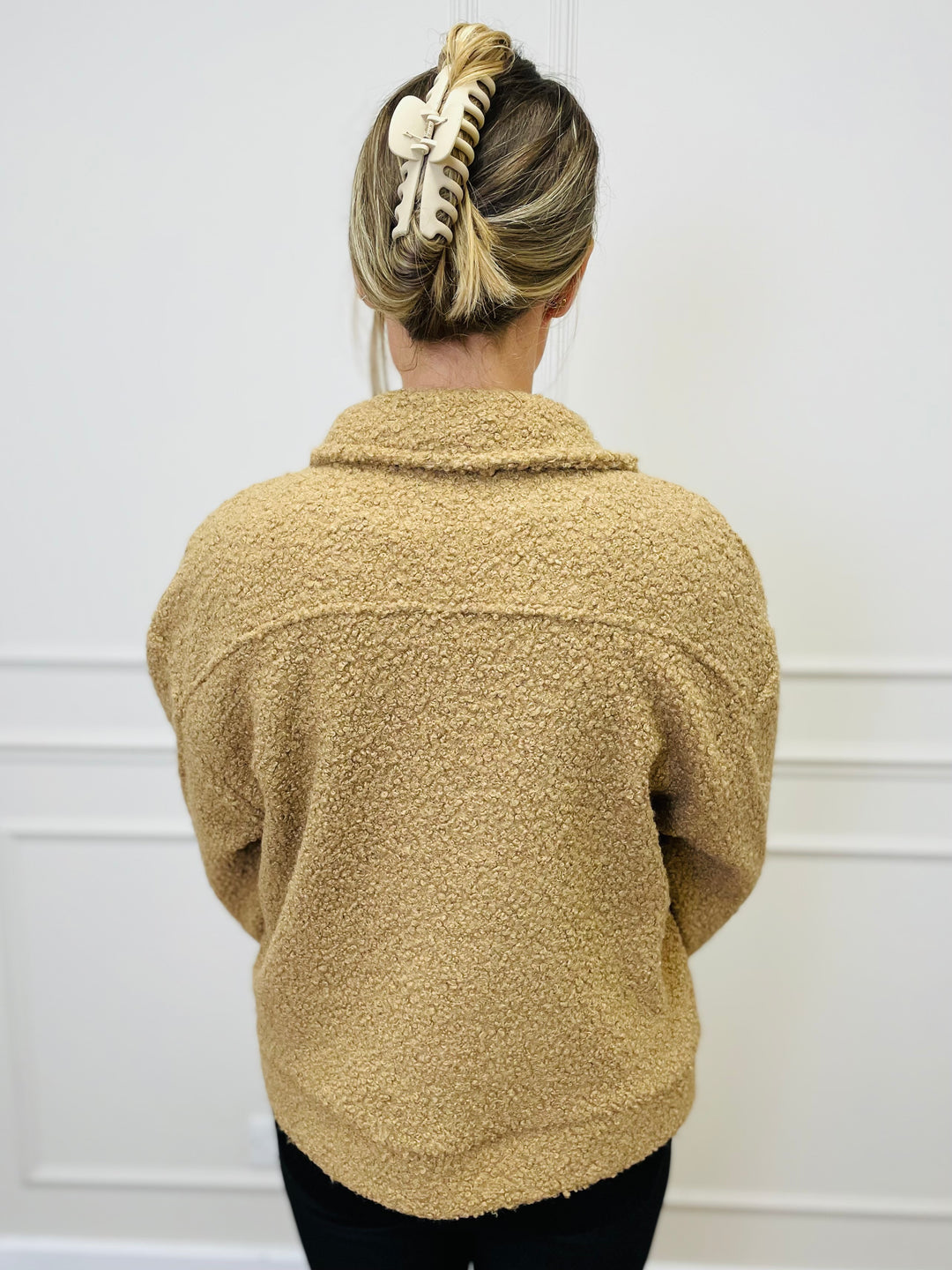 "MARIA" Boucle Jacket-Camel