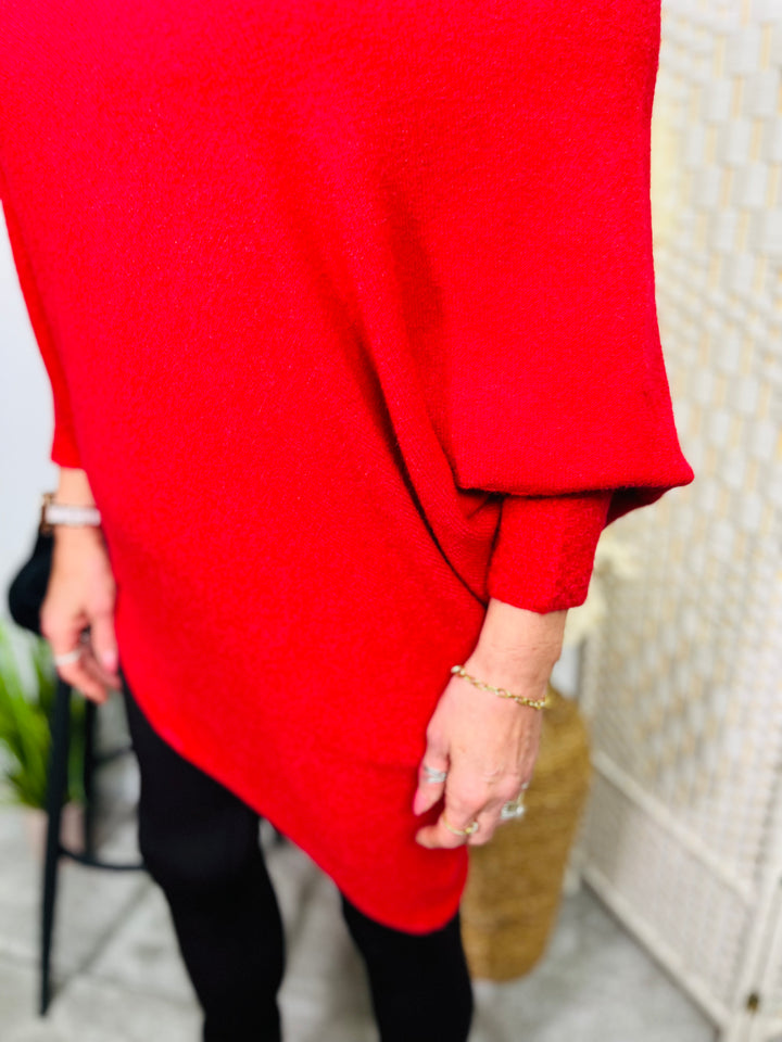 "BELLA" Super Soft Jumper-Red