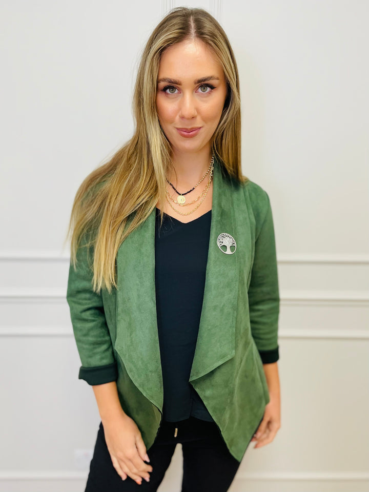 "CROSBY" Short Jacket-Green