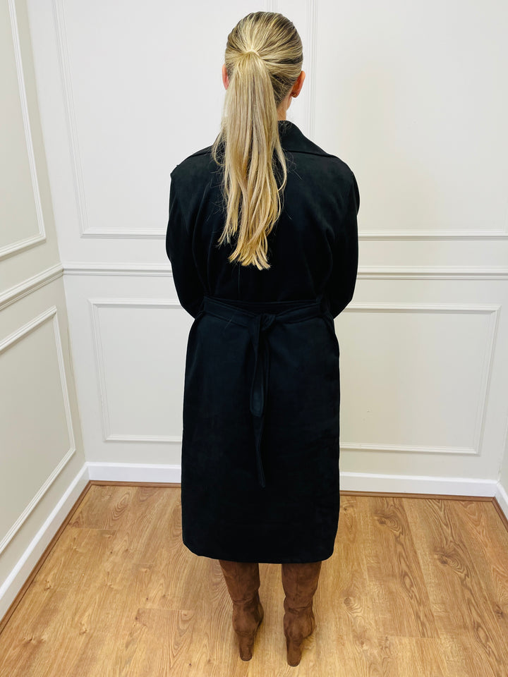 "CROSBY" Longline Jacket-Black