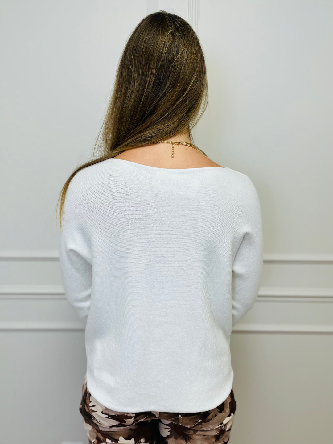 "MAGNOLIA" Fine Knit Jumper-Cream