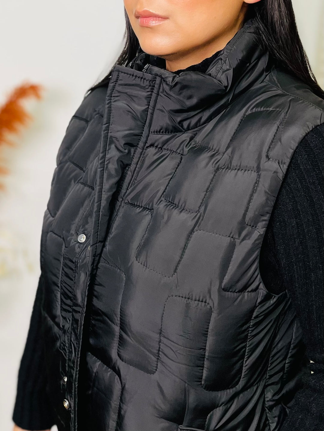 “HANNAH” Puffer Gilet-Black