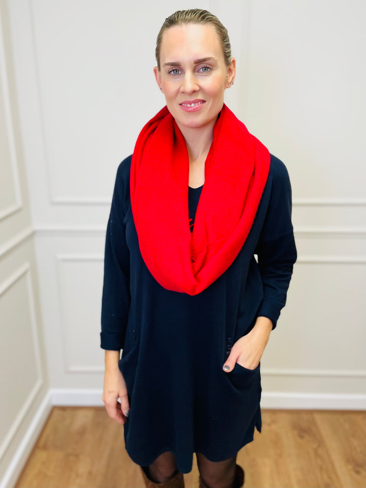 "MILLIE" Fine Knit Tunic-Navy