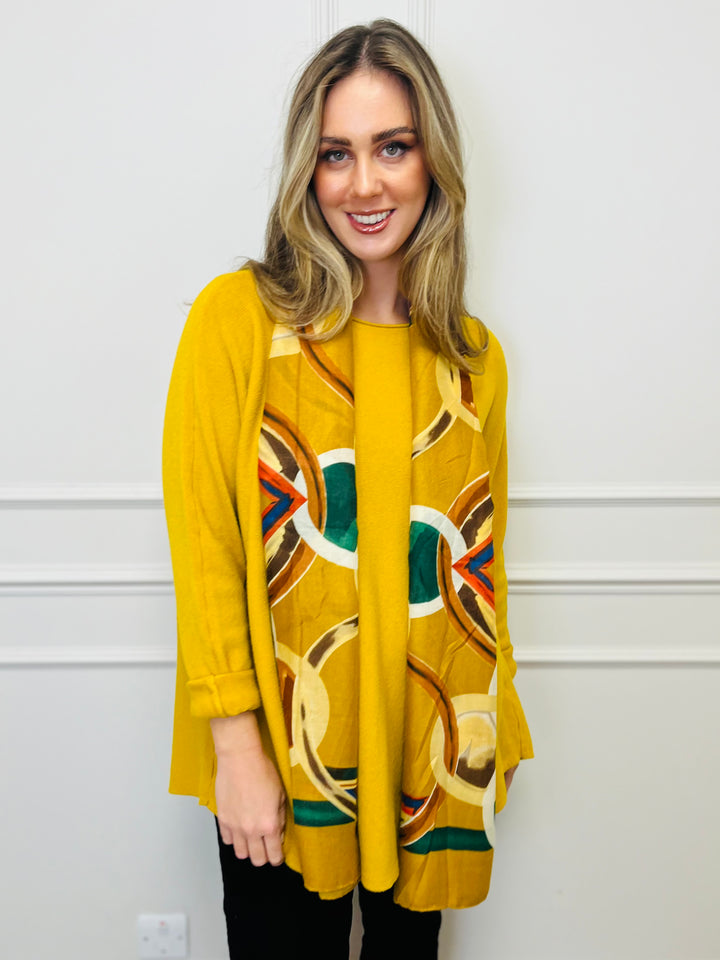 "GEORGIA" Basic Soft Jumper-Mustard