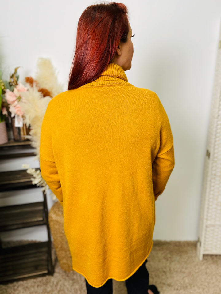 "MAKAIAH" Overlap Jumper-Mustard