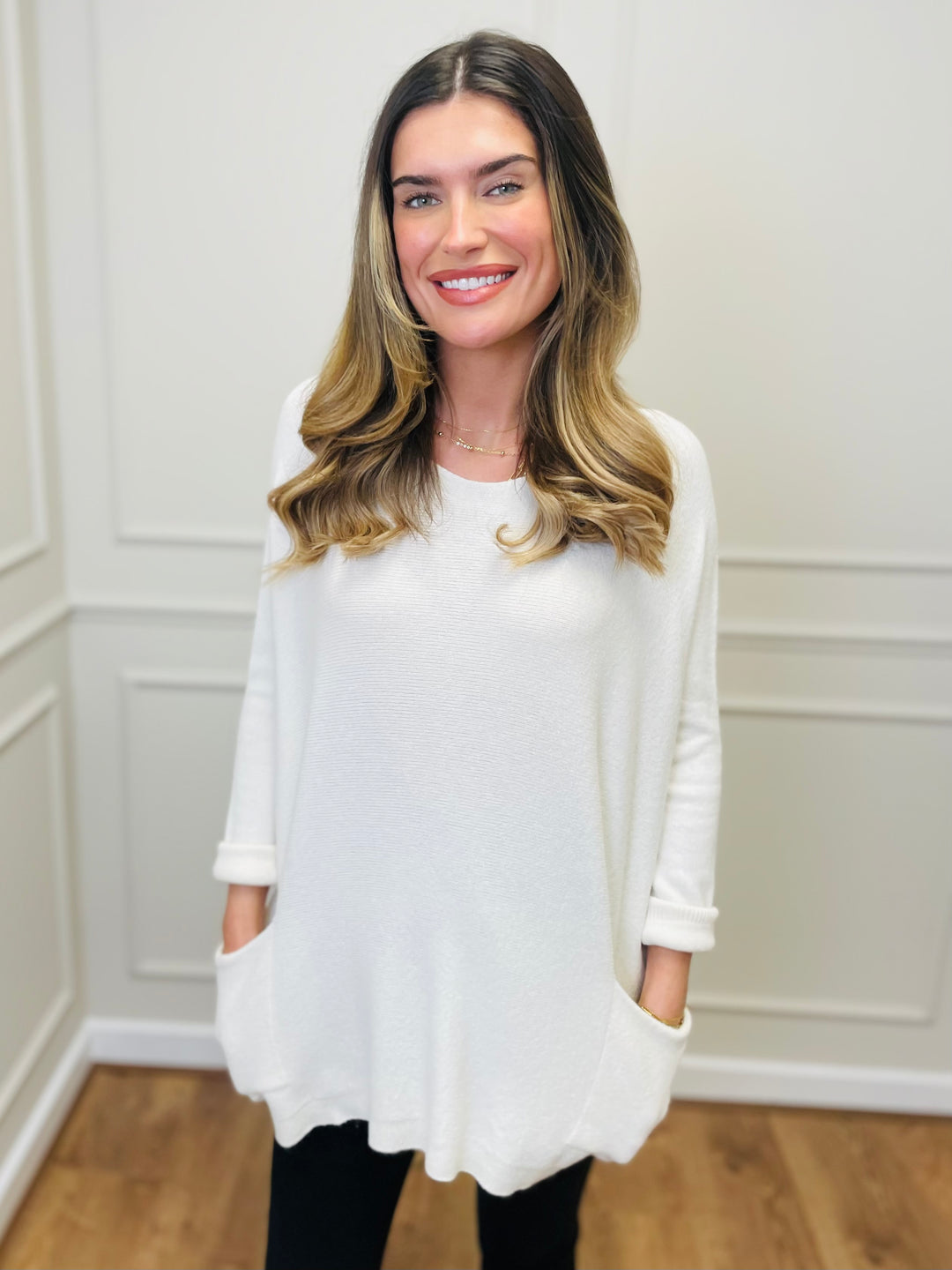 "STELLA" LUXURY Fine Knit Jumper-Cream