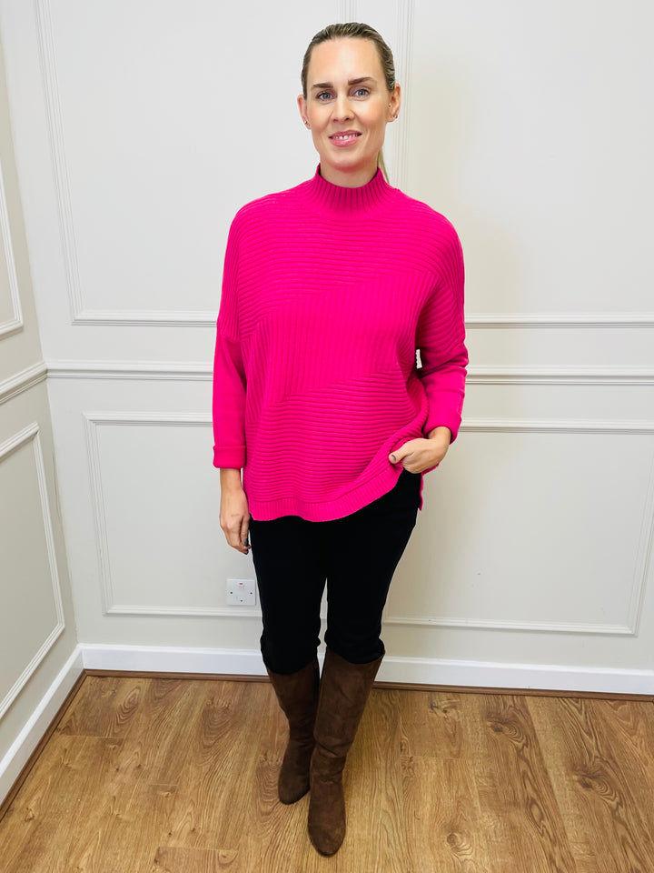 "LULU" Knitted Jumper-Pink