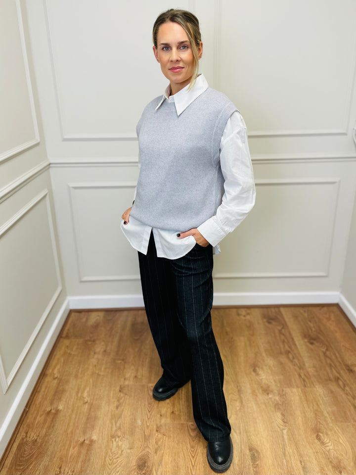 "LILI" Tank Top-Silver