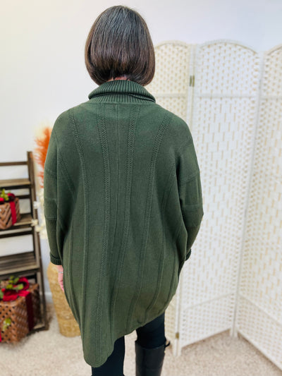 "SERENA" Knitted Jumper-Khaki Green