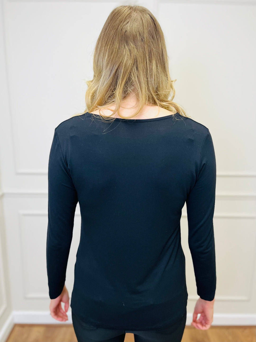 The Essential Long Sleeve "Magic" Vest-Black