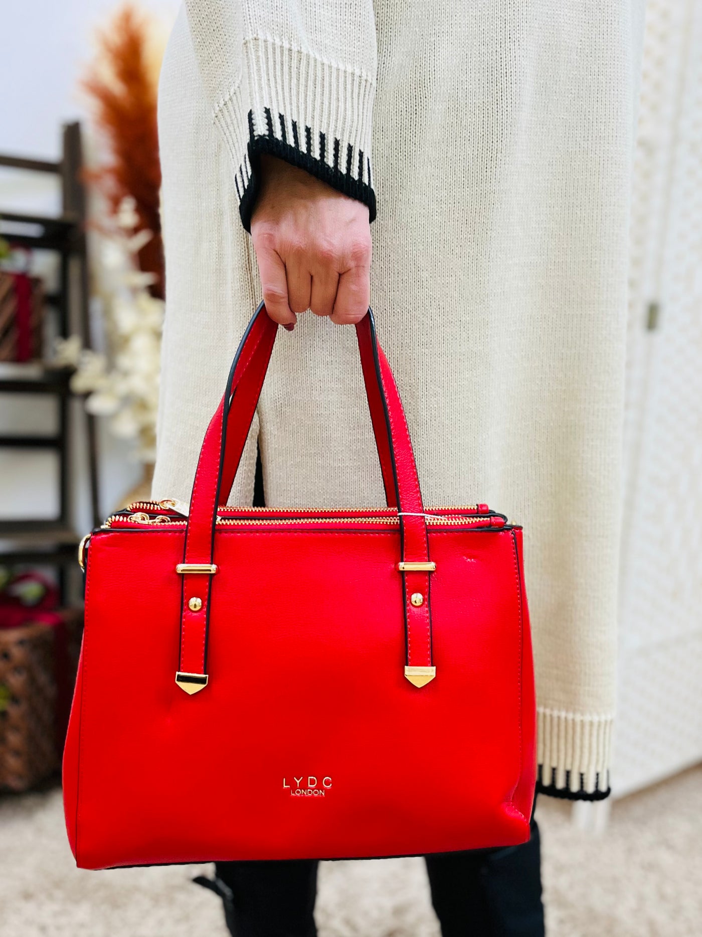 "LUCY" Handbag-Red