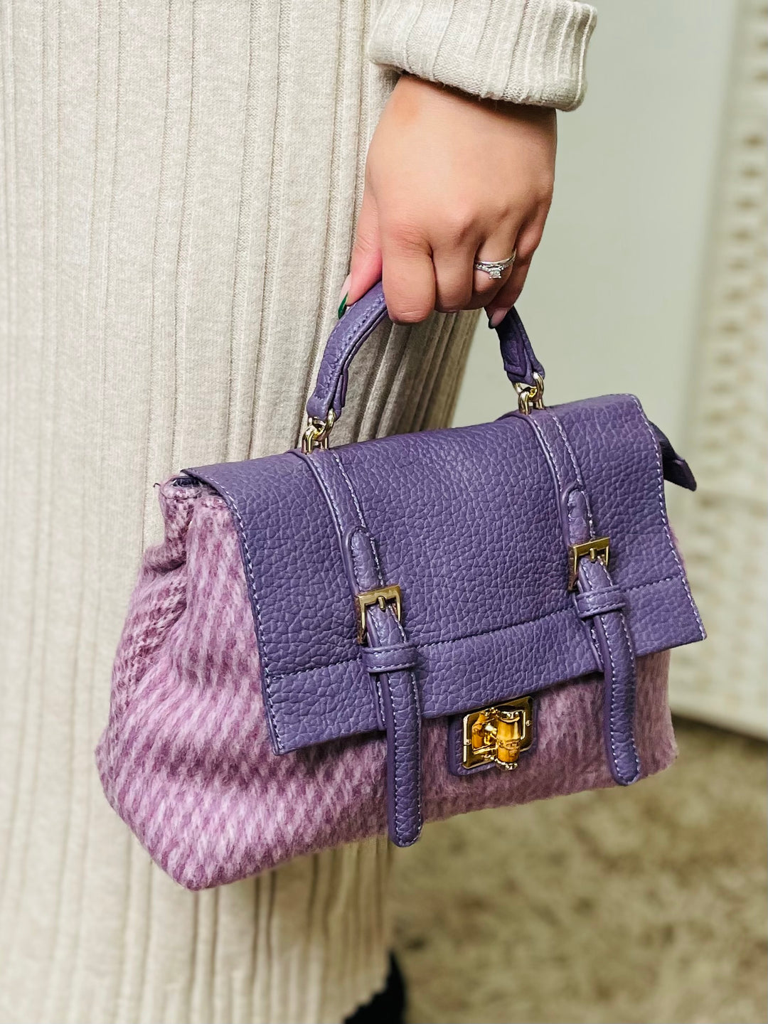 No.48 Designer Inspired Handbag-Lilac