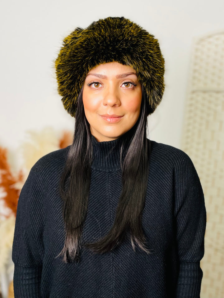 Two Tone Fur Hat