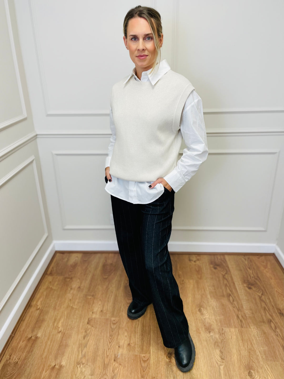 "LILI" Tank Top-Cream