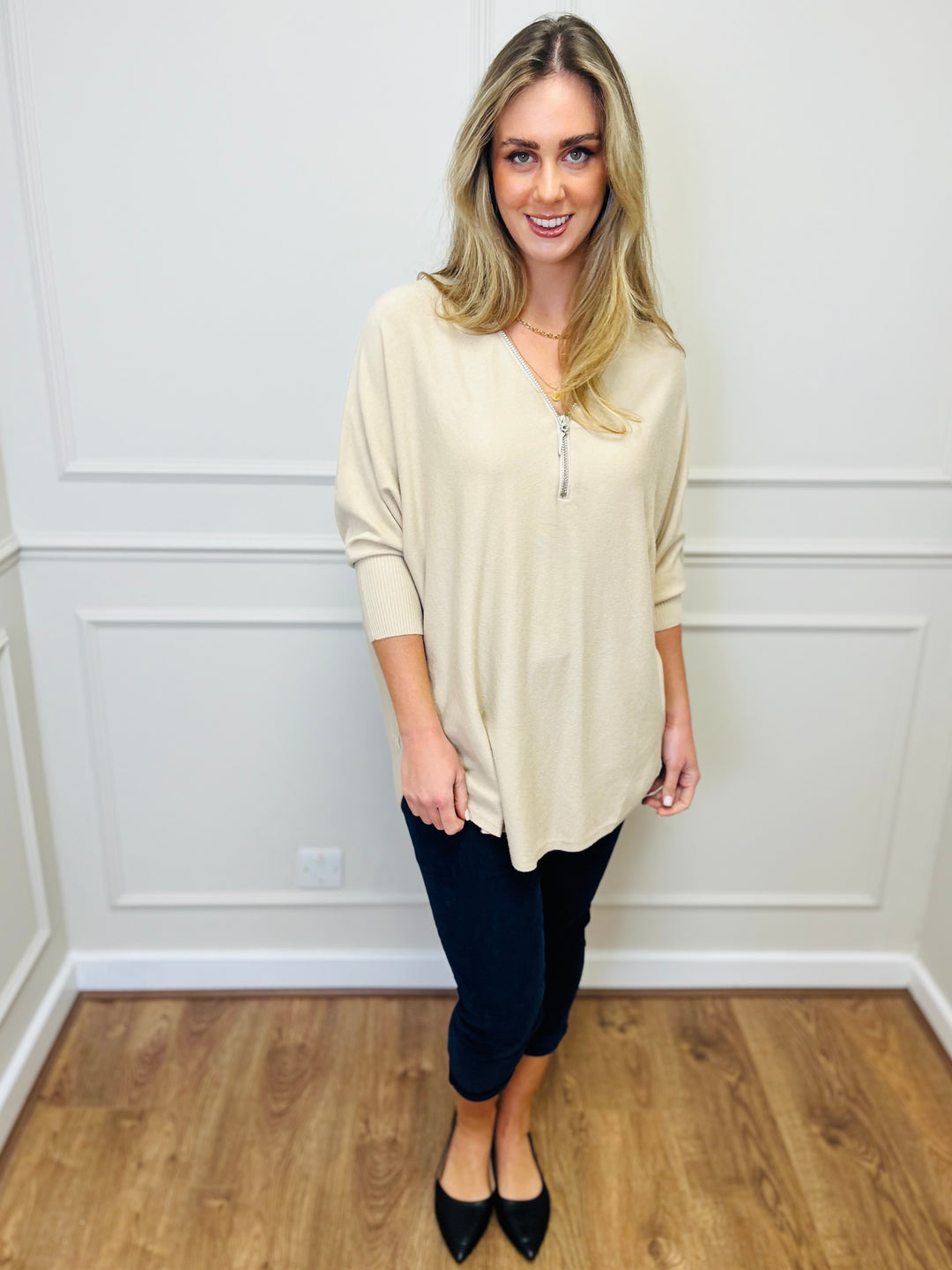 "CASSIDY" Luxury Soft Jumper-Cream