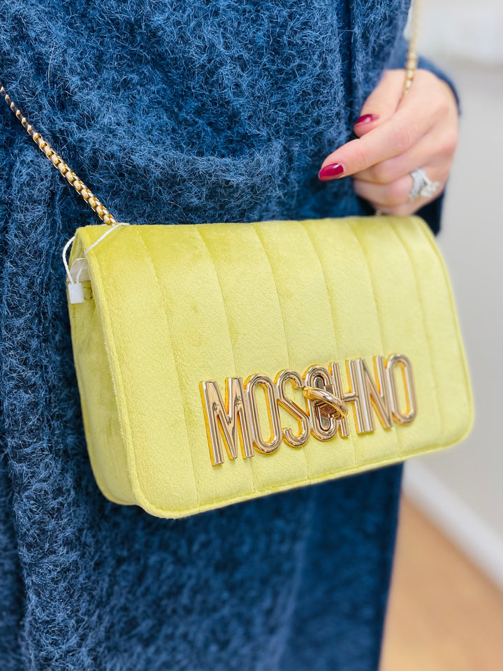 No.80 Quilted Velvet Bag-Green