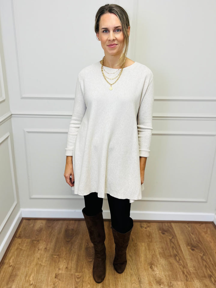 "HARRIET" Basic Soft Jumper-Cream