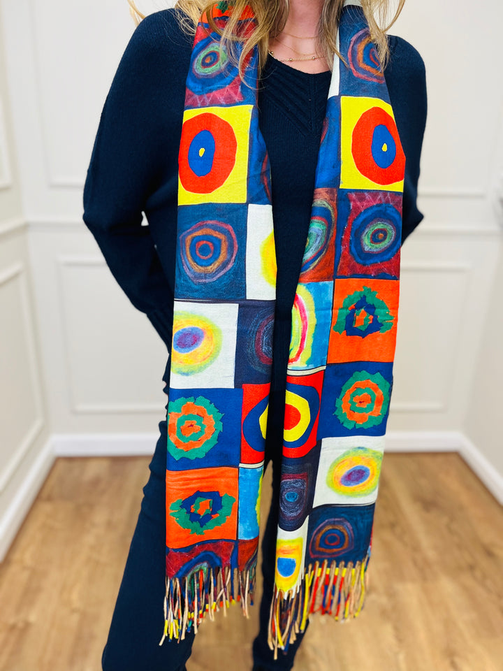 No.122 Art Inspired Scarf-Multicolour