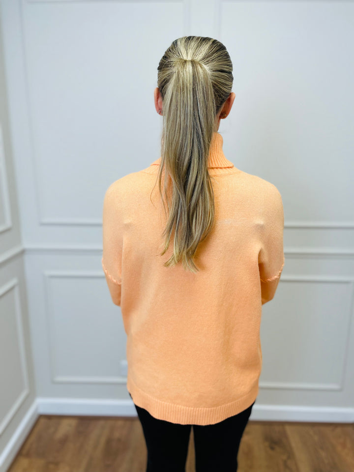 "OLIVIA" Knitted Jumper-Orange