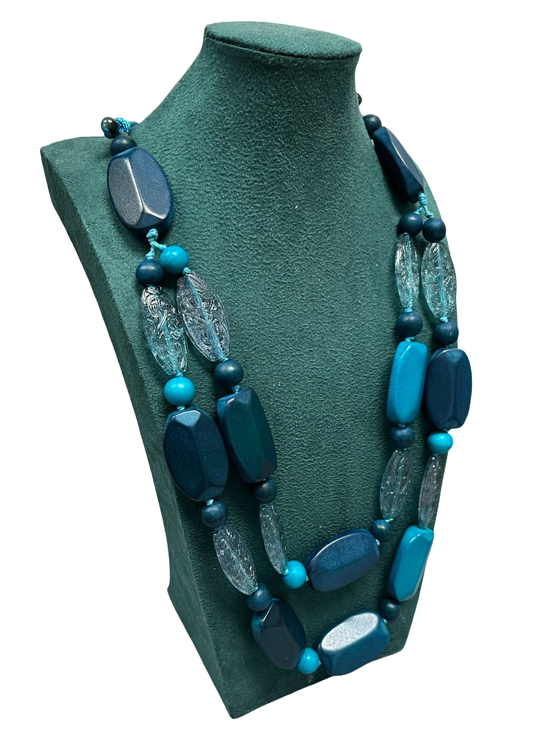 Short Statement Necklace-Teal