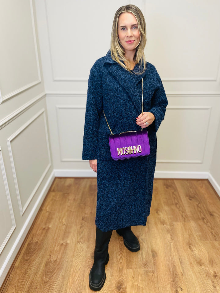 No.80 Quilted Velvet Bag-Purple