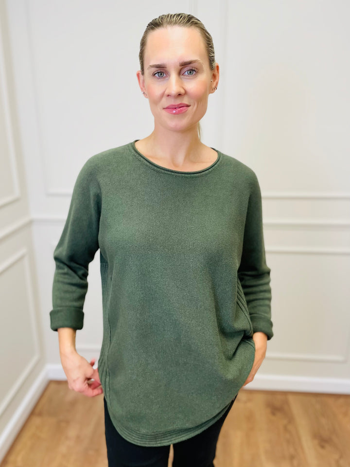 "CLEO" Soft Jumper-Green