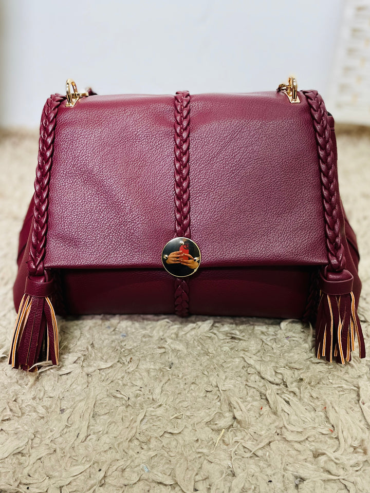 No.45 Frame Handbag-Burgundy