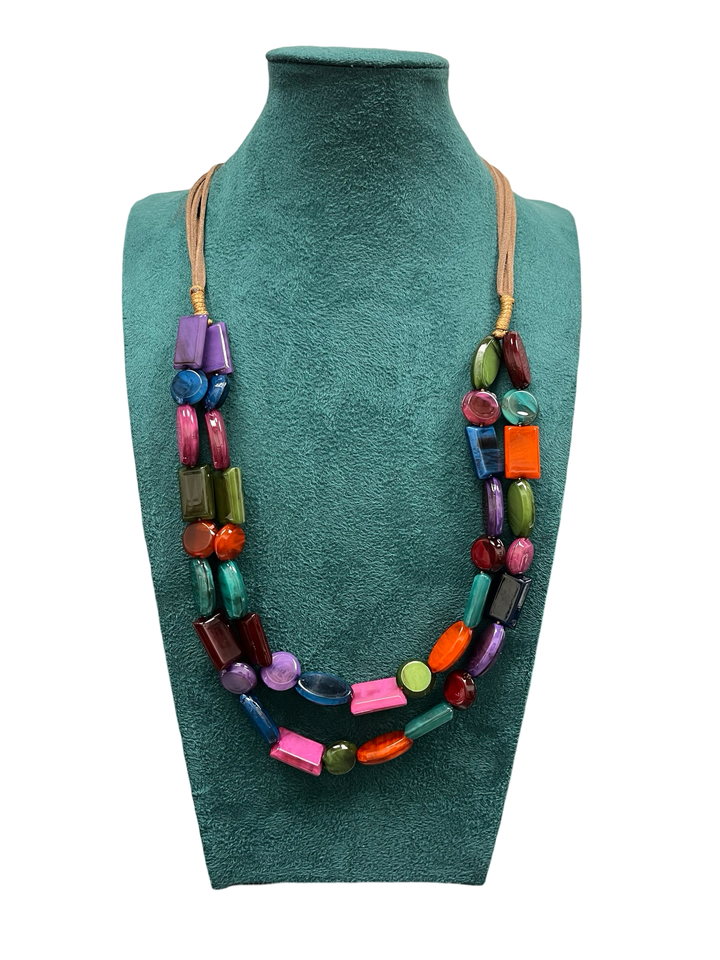 Multicolour Short Statement Necklace