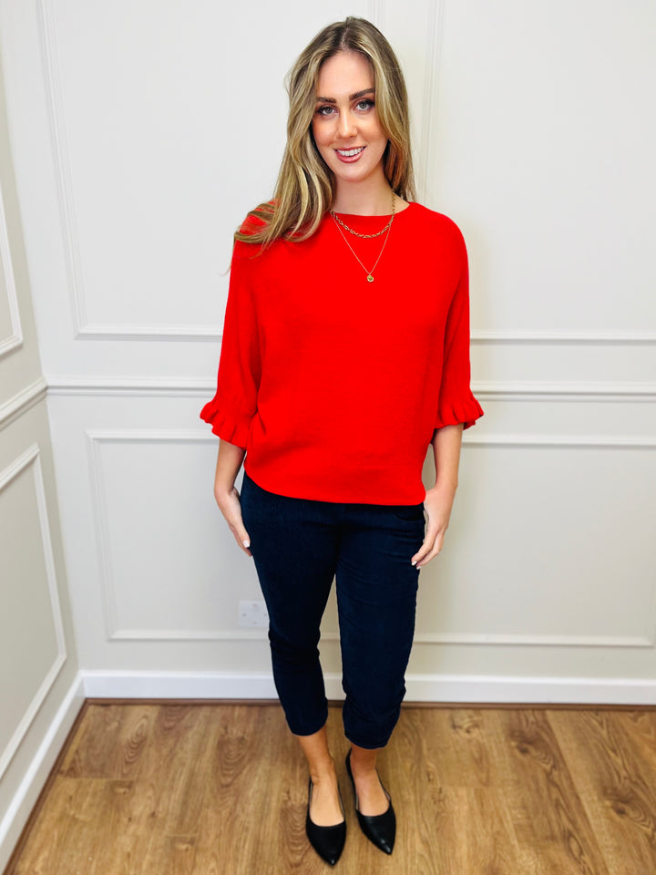 "FIONA" Soft Jumper-Red