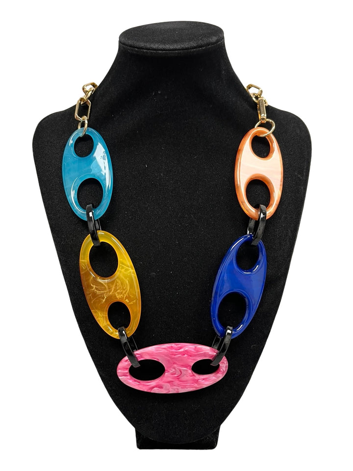 Multicolour Short Statement Necklace