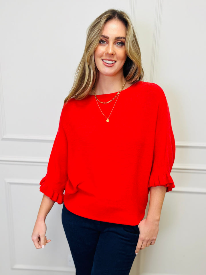"FIONA" Soft Jumper-Red