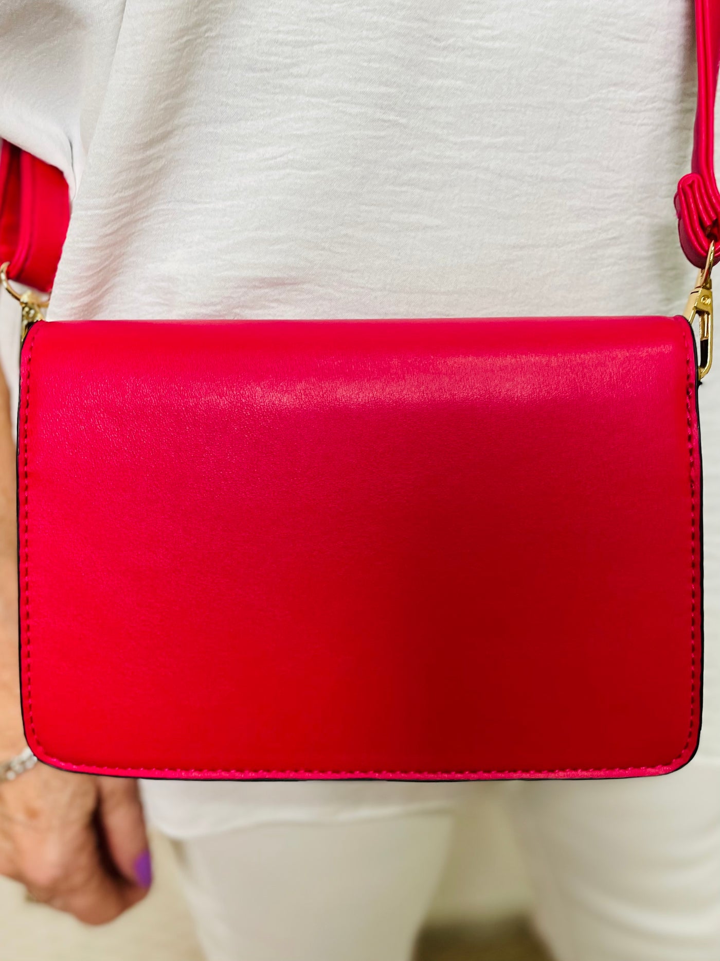 Small Crossbody Handbag-Red