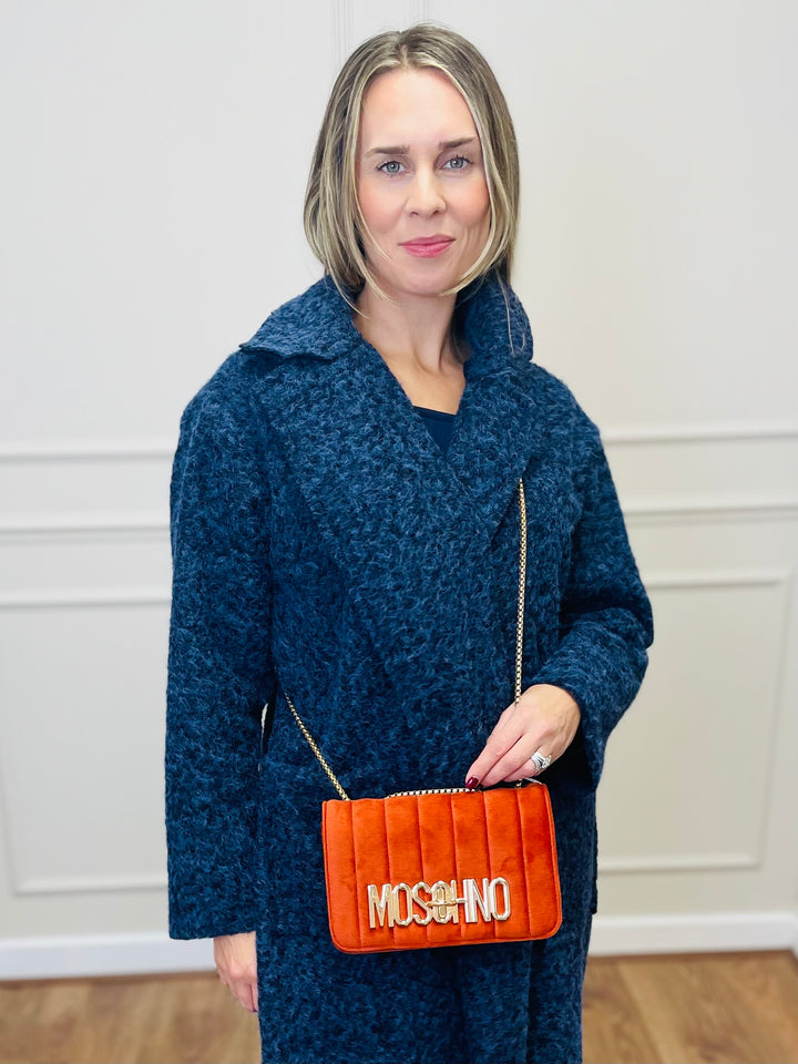 No.80 Quilted Velvet Bag-Orange