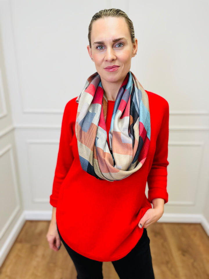 "CLEO" Soft Jumper-Red