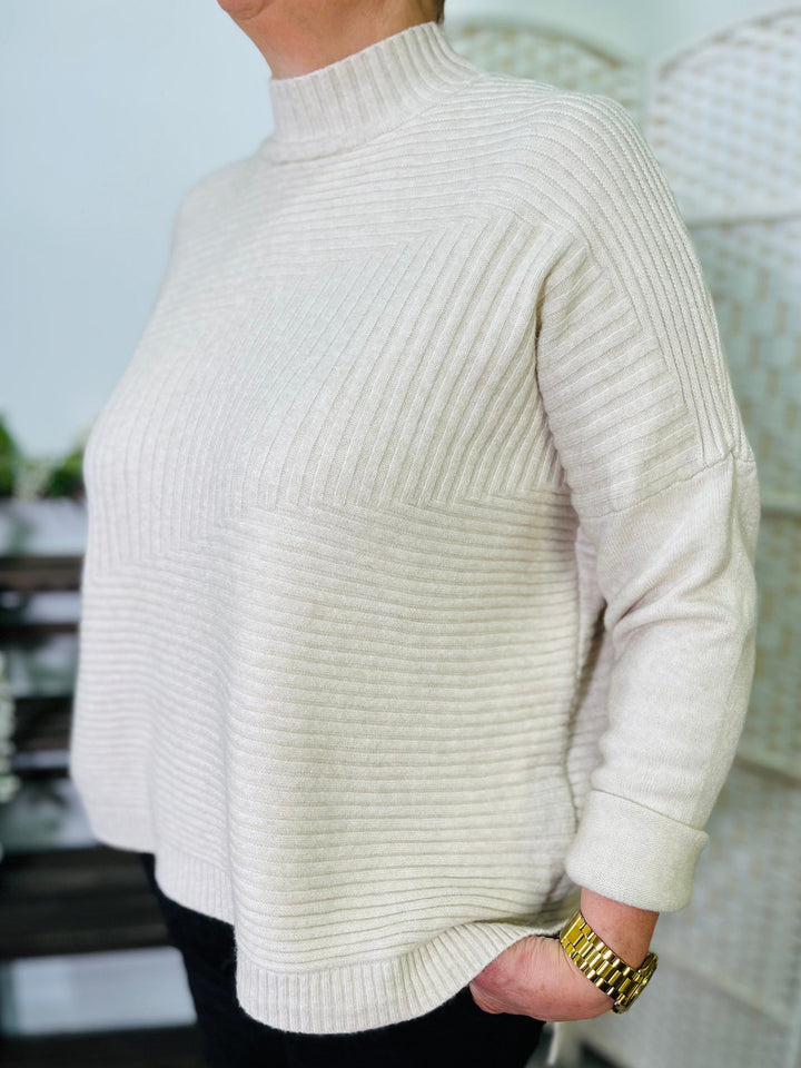 "LULU" Knitted Jumper-Cream