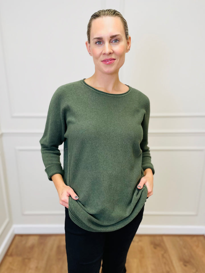 "CLEO" Soft Jumper-Green